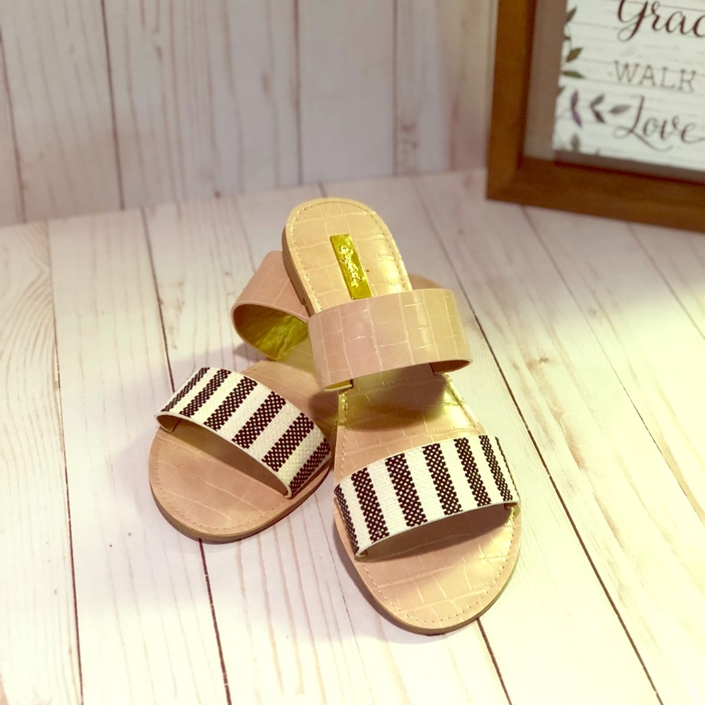 Blush Pink Sandals Size 7.5